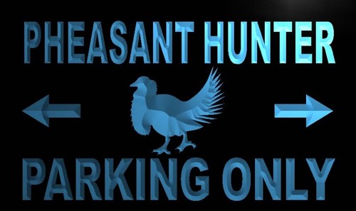 Pheasant Hunter Parking Only Neon Light Sign